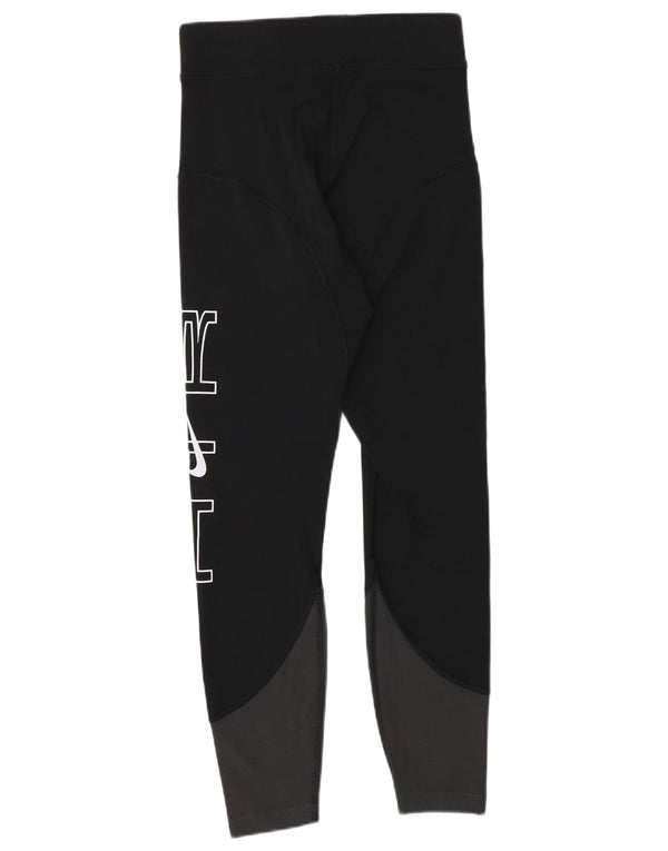 Γυναικεία γραφικά κολάν Nike UK 8 Small Black Cotton Sports