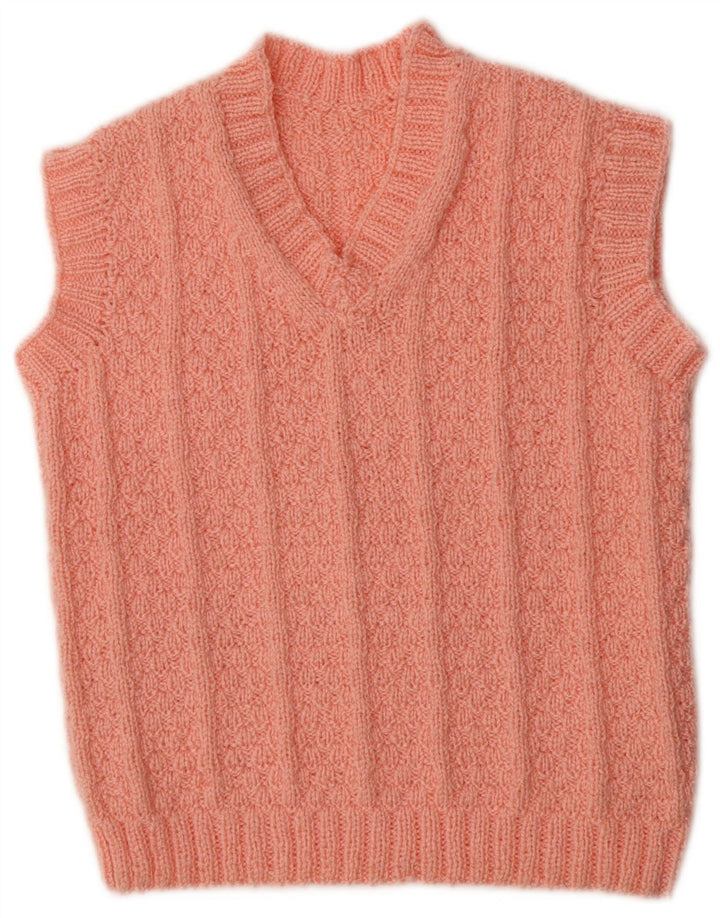 Vintage γυναικείο γιλέκο Tank Top UK 12 Medium Pink