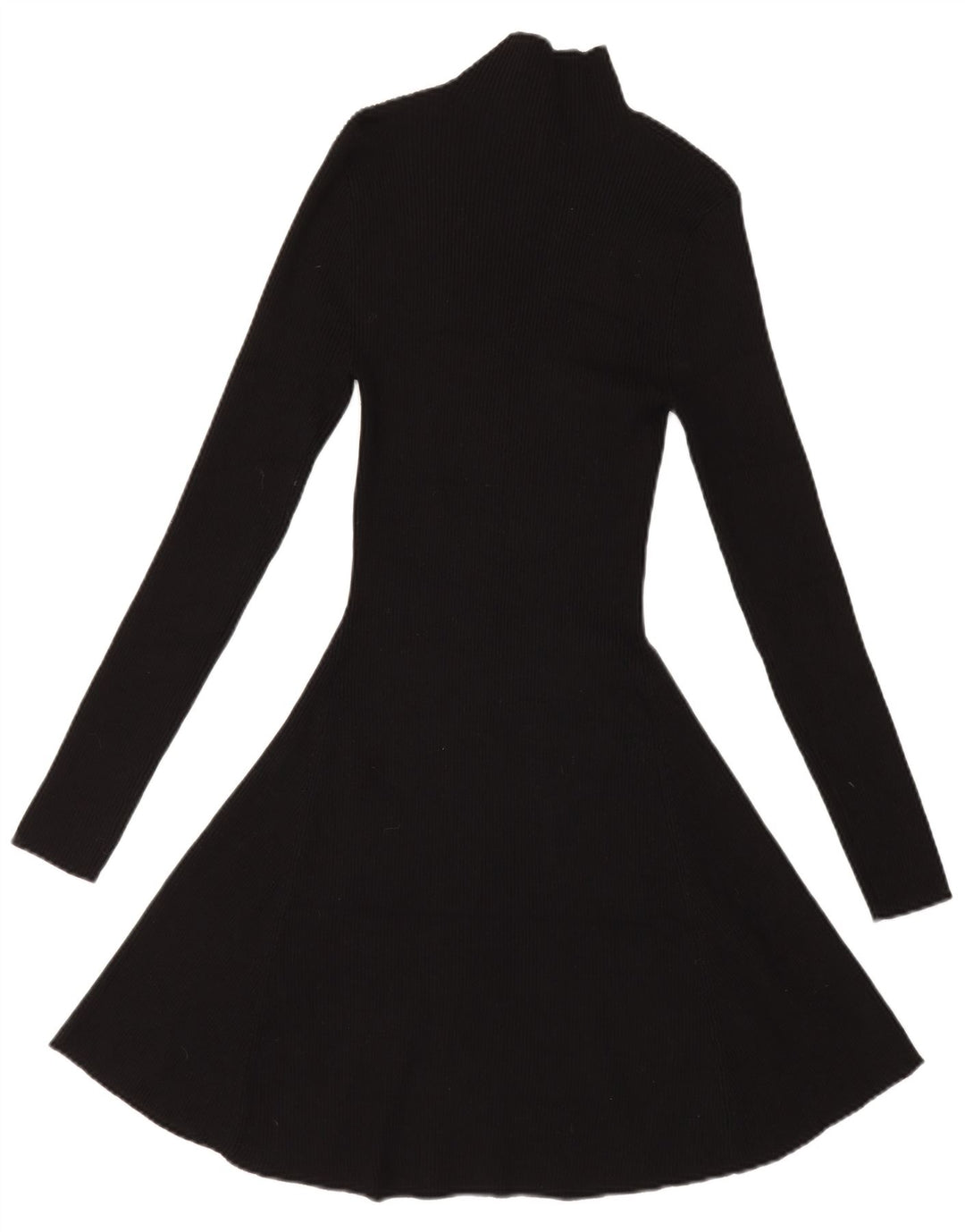 Zara Γυναικείο Jumper Φόρεμα UK 14 Medium Black Viscose