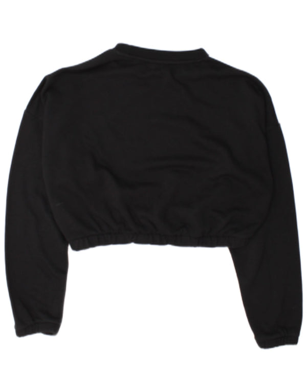 Adidas Γυναικεία φούτερ Crop Jumper UK 16/18 Large Black Colourblock