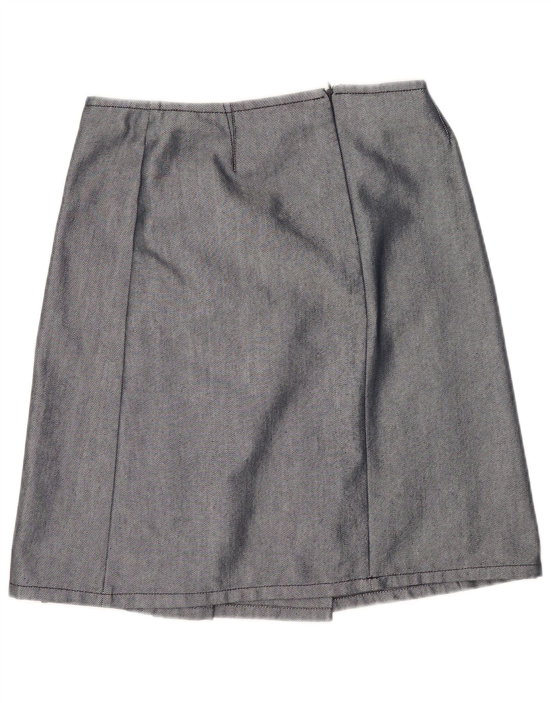 Max & Co. Γυναικεία πλισέ φούστα UK 12 Medium W30 Navy Blue Cotton