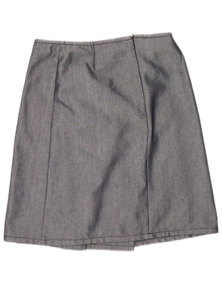 Max & Co. Γυναικεία πλισέ φούστα UK 12 Medium W30 Navy Blue Cotton
