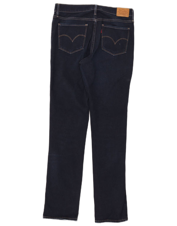 Levi's Womens 312 Shaping Slim Jeans W29 L32 Navy Blue Cotton