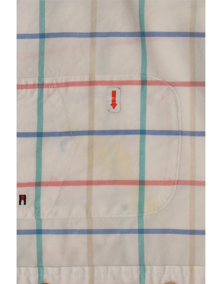 TOMMY HILFIGER Ανδρικό πουκάμισο Classic Fit Μεσαίο λευκό βαμβακερό