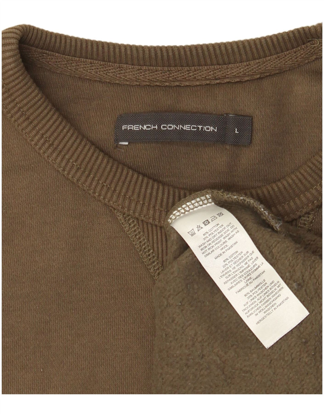 Ανδρικό φούτερ French Connection Jumper Μεγάλο Χακί Βαμβακερό