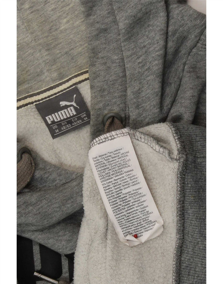 Ανδρικό γραφικό κουκούλα Puma, μεσαίο γκρι βαμβακερό