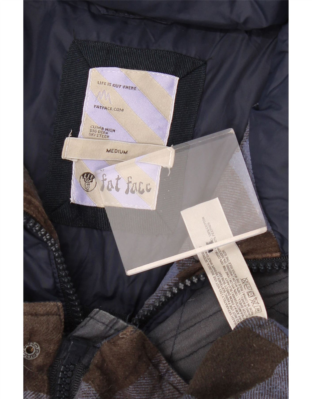 FAT FACE Ανδρική επένδυση Gilet UK 38 Medium Navy Blue Colorblock Nylon