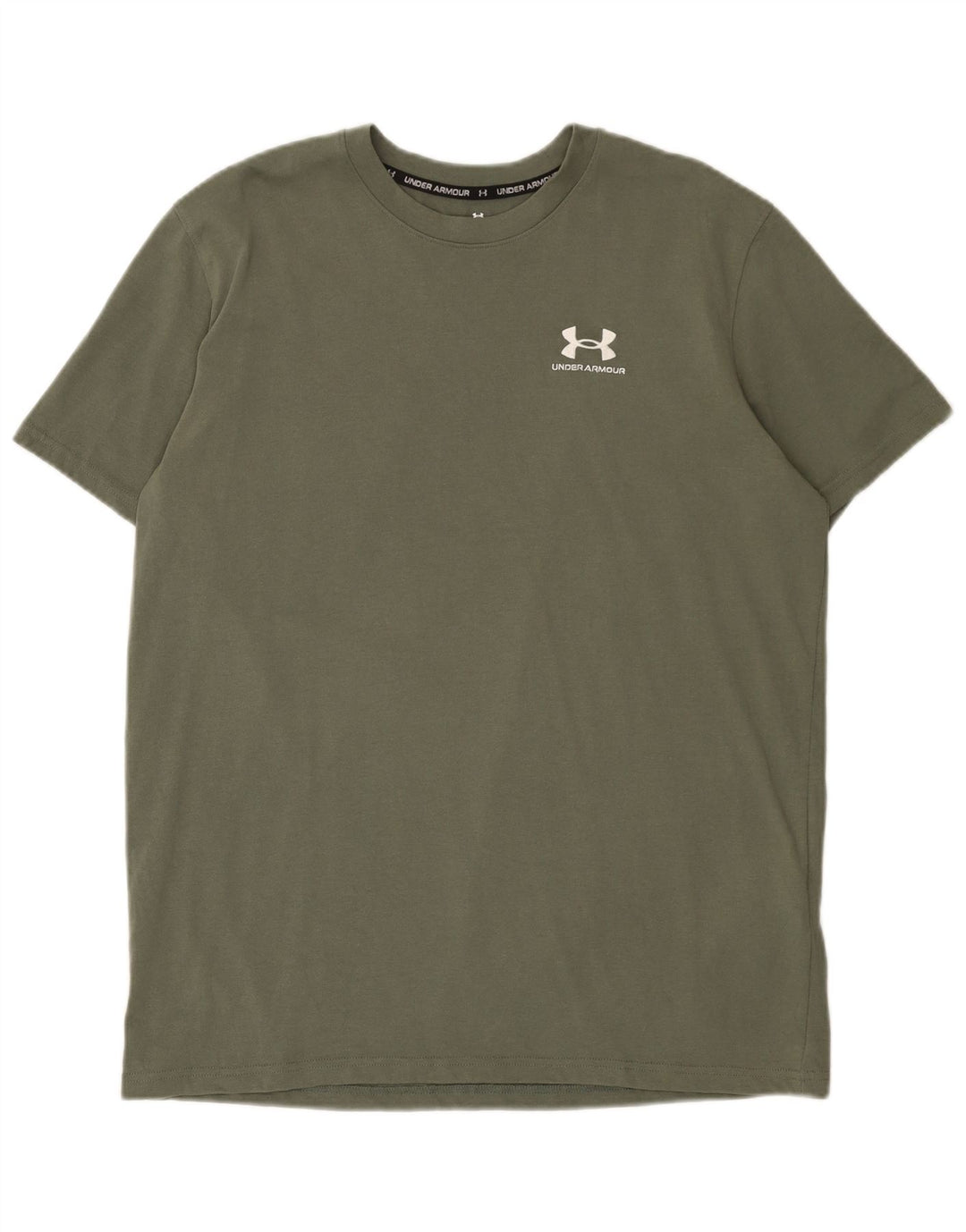 Under Armour Ανδρικό T-Shirt Top μεγάλο χακί βαμβακερό