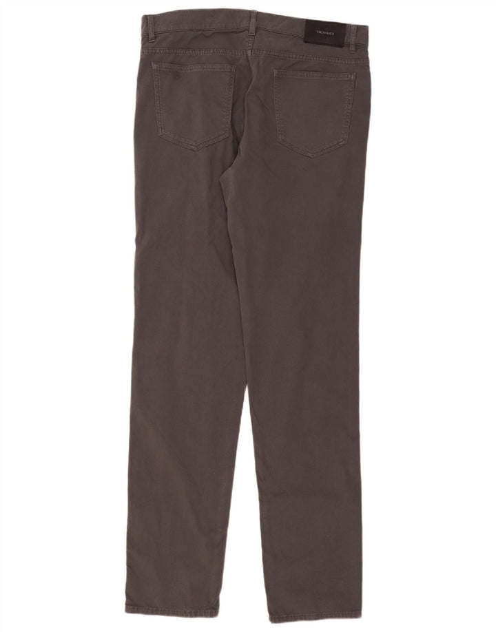 Trussardi Ανδρικό Slim Casual Παντελόνι W36 L36 Γκρι