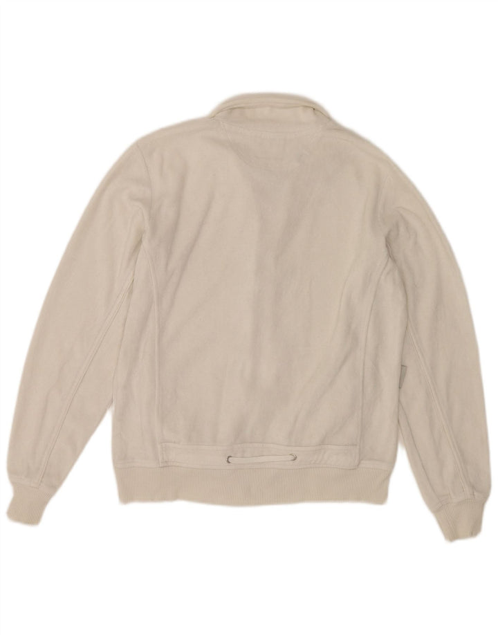 Champion Γυναικεία αθλητική φόρμα Top Jacket UK 10 Small White Cotton