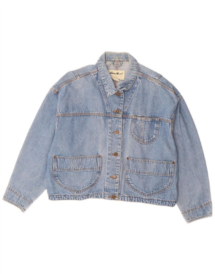 EDDIE BAUER Γυναικείο τζιν μπουφάν UK 14 μεσαίο μπλε βαμβακερό