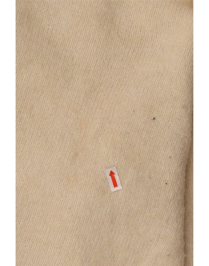 Zara Γυναικείο πουλόβερ ανοιχτό Longline ανοιχτό UK 10 Small Off White