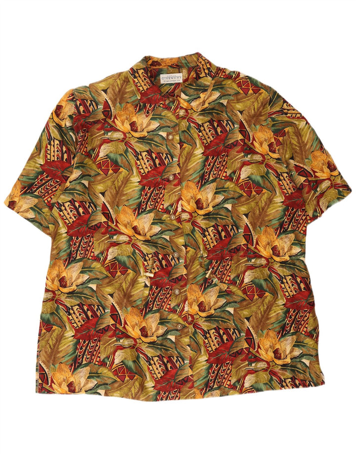 Givenchy γυναικείο κοντομάνικο πουκάμισο μπλούζα EU 50 3XL Πολύχρωμο Floral