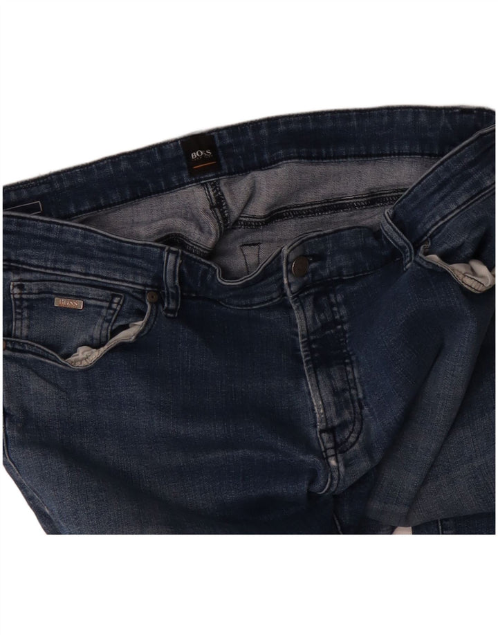 Ανδρικό τζιν ίσιο Hugo Boss W38 L31 Μπλε