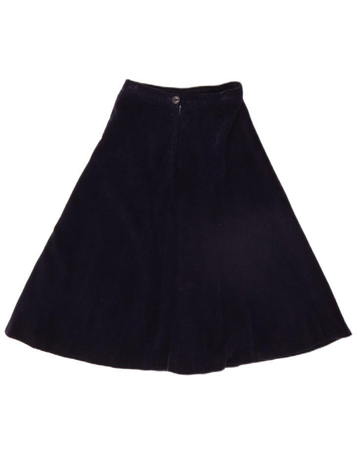 PIERRE D'ALBY Γυναικείο Κοτλέ 2 τεμαχίων Σετ Φούστα UK 10 Small W24 Navy Blue