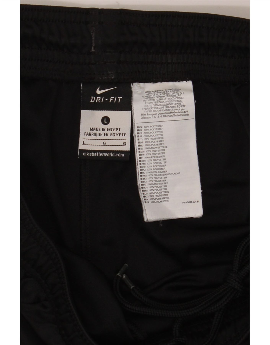Ανδρικό αθλητικό σορτς Nike Dri Fit, μεγάλο μαύρο πολυεστέρα