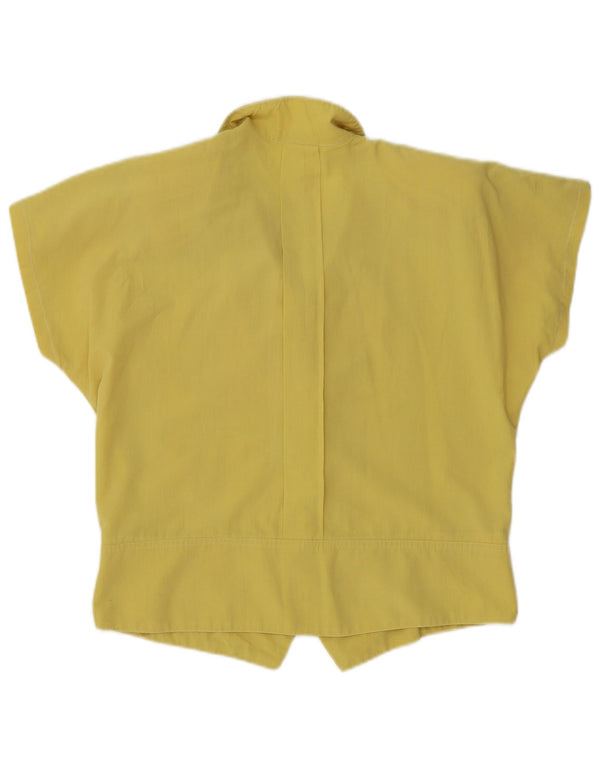 Vintage γυναικείο κοντομάνικο μπλούζα UK 16 Large Yellow