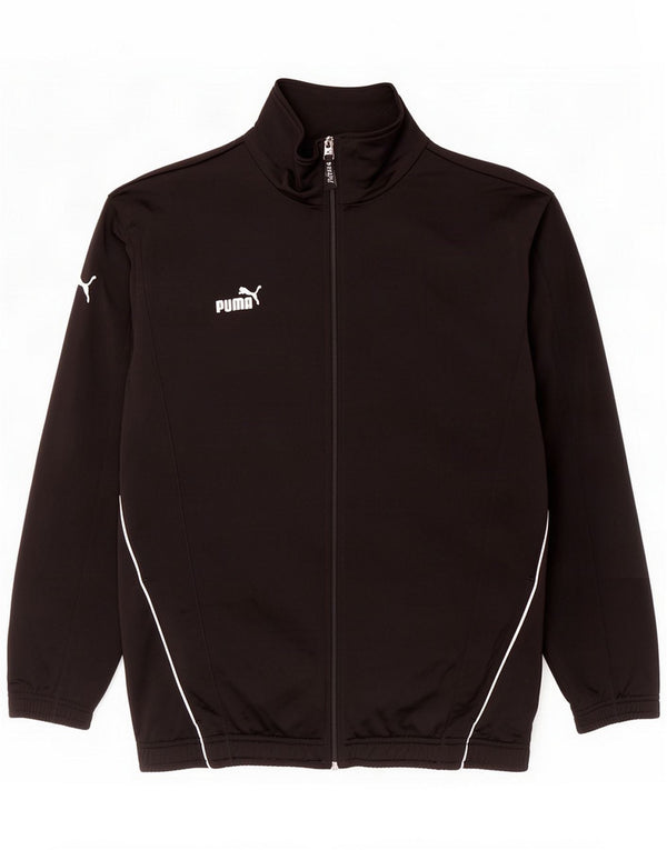 Puma Boys Tracksuit Top Jacket 15-16 Years Black Polyester