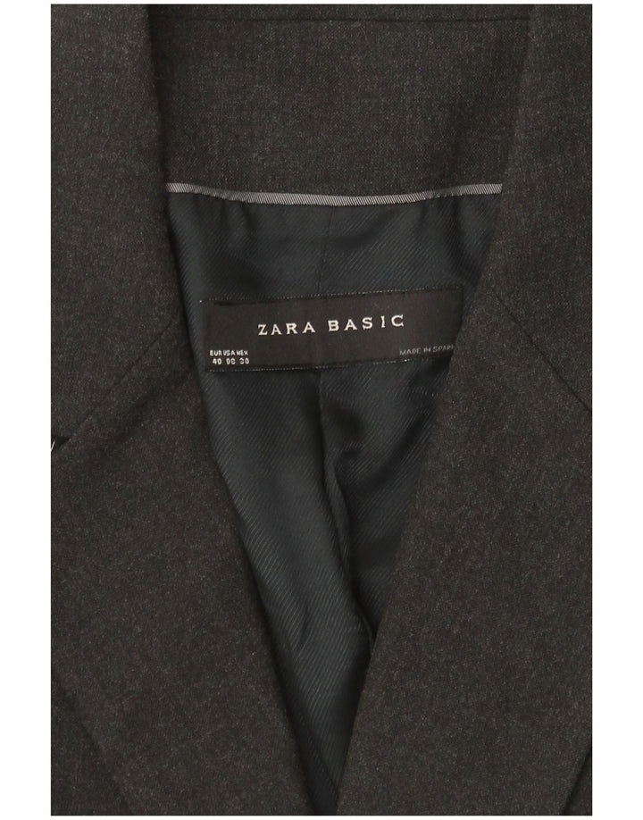 Zara Γυναικείο Μπουφάν σακάκι με 1 κουμπί EU 40 Medium Grey