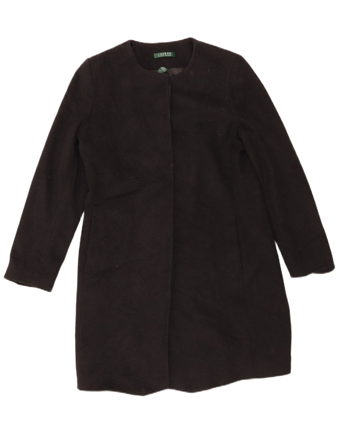 Γυναικείο παλτό Ralph Lauren US 10 Large Black Wool