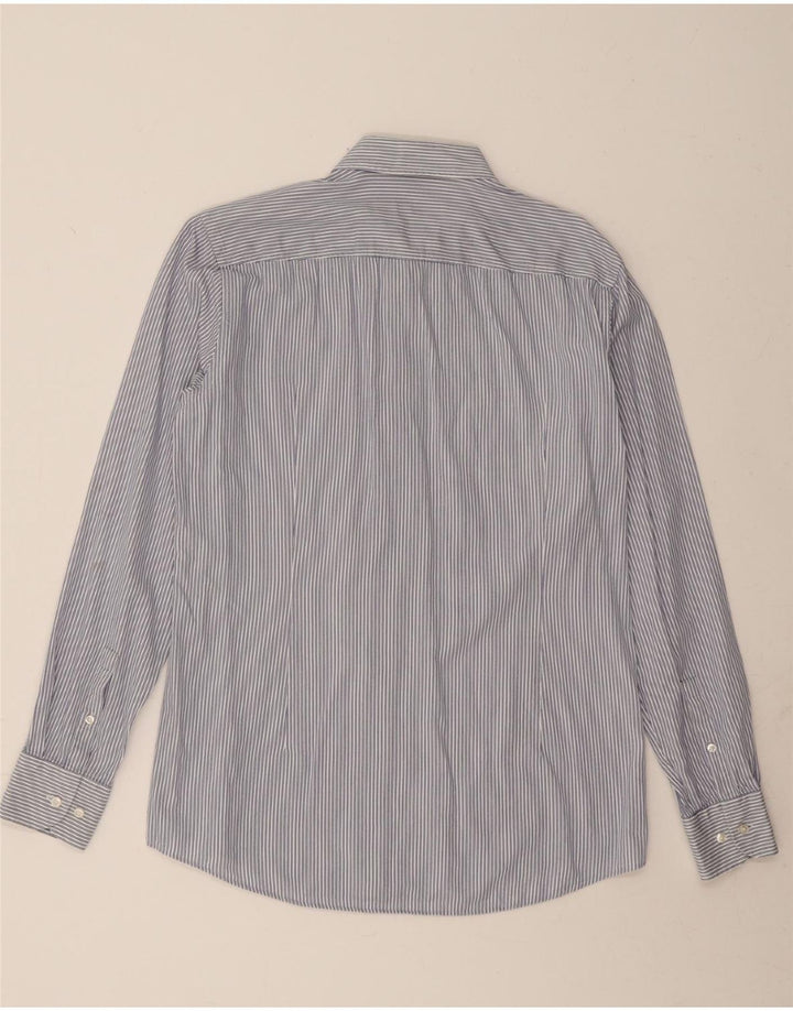 HUGO BOSS Mens Slim Fit Shirt Medium Blue Pinstripe Vintage Hugo Boss and Second-Hand Hugo Boss from Messina Hembry 