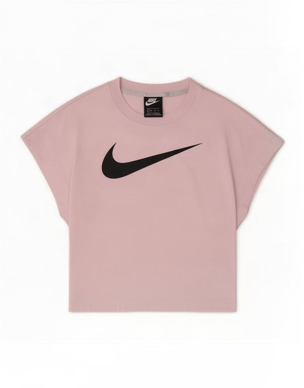Γυναικείο T-Shirt Nike Crop Graphic Top UK 4 XS Pink