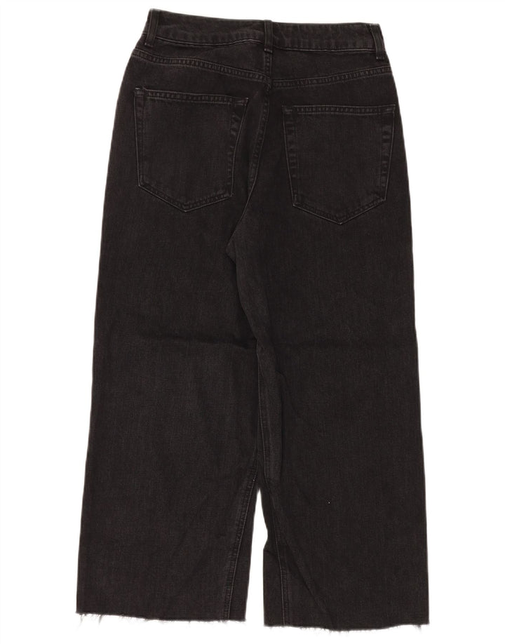 TOPSHOP Γυναικείο φαρδύ τζιν τζιν W28 L23 μαύρο πολυεστέρα