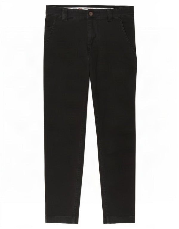 Tommy Hilfiger Γυναικείο Slim Chino Παντελόνι W31 L30 Μαύρο βαμβακερό
