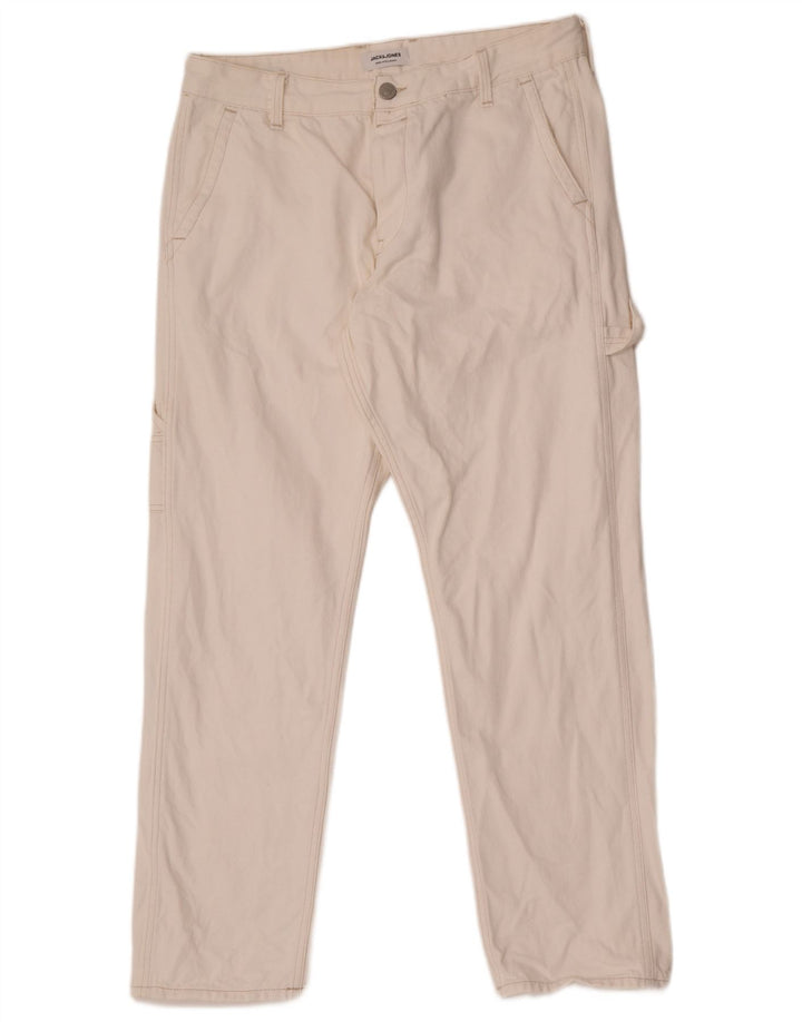 Jack & Jones Ανδρικό Τζιν Cargo Straight W34 L30 Λευκό