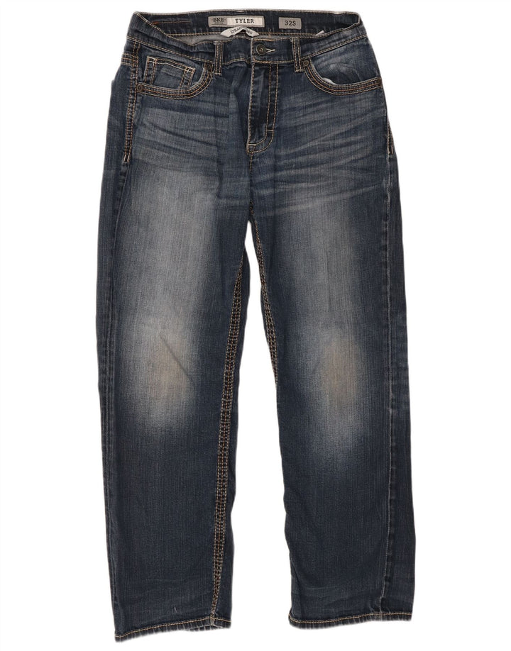 BKE Ανδρικό Tyler Straight Jeans W32 L28 Navy Blue Cotton