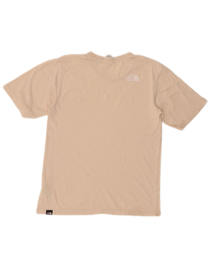 THE NORTH FACE Γυναικείο T-Shirt Top UK 6 XS Μπεζ βαμβακερό