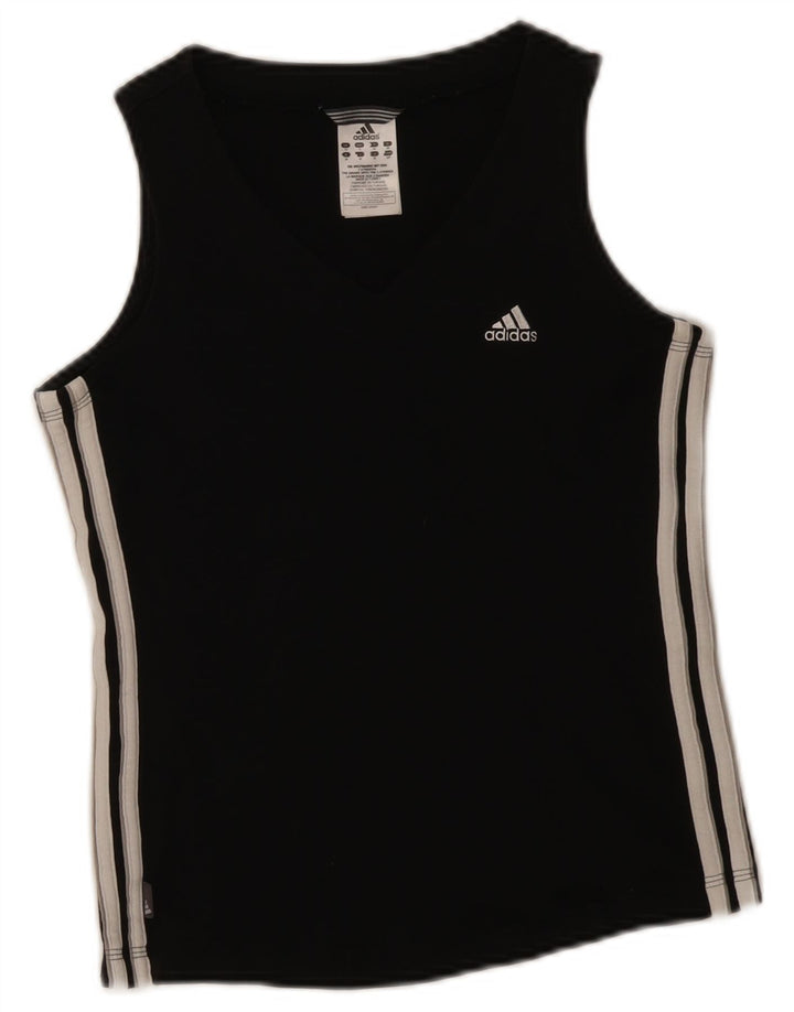 Adidas Γυναικείο Γιλέκο Τοπ UK 8 Μικρό μαύρο βαμβακερό