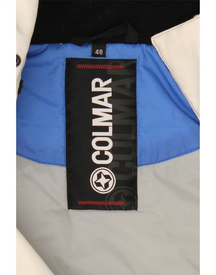 Colmar Ανδρικό μπουφάν σκι με κουκούλα IT 48 Medium White Colourblock