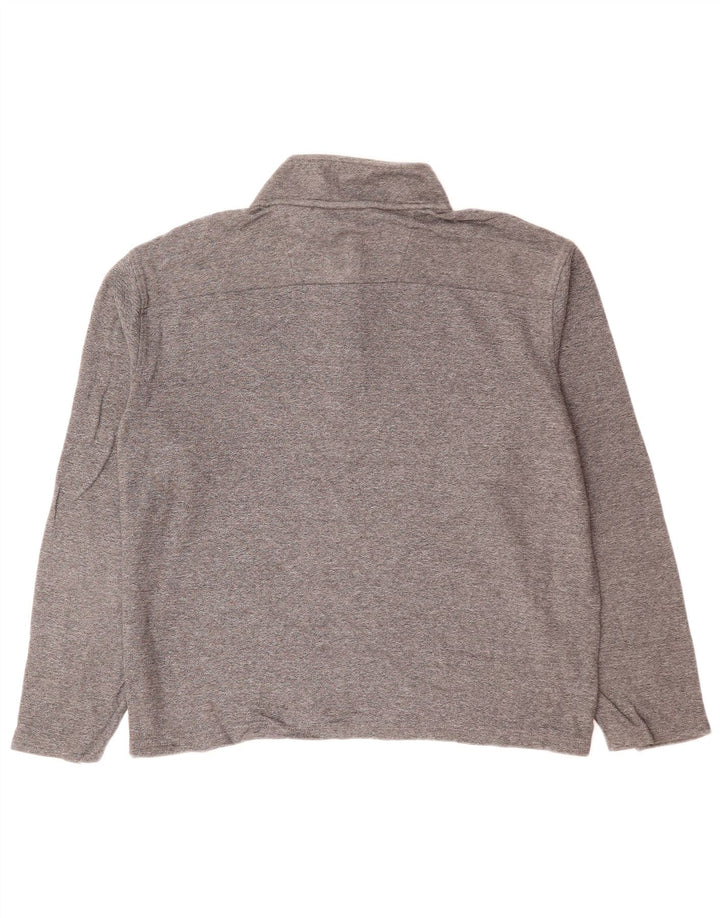 CALVIN KLEIN Γυναικείο φούτερ με φερμουάρ με φερμουάρ Jumper UK 12 Medium Grey