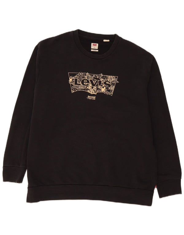 Ανδρικό φούτερ Levi's Graphic Standard Fit Jumper XL Μαύρο βαμβακερό