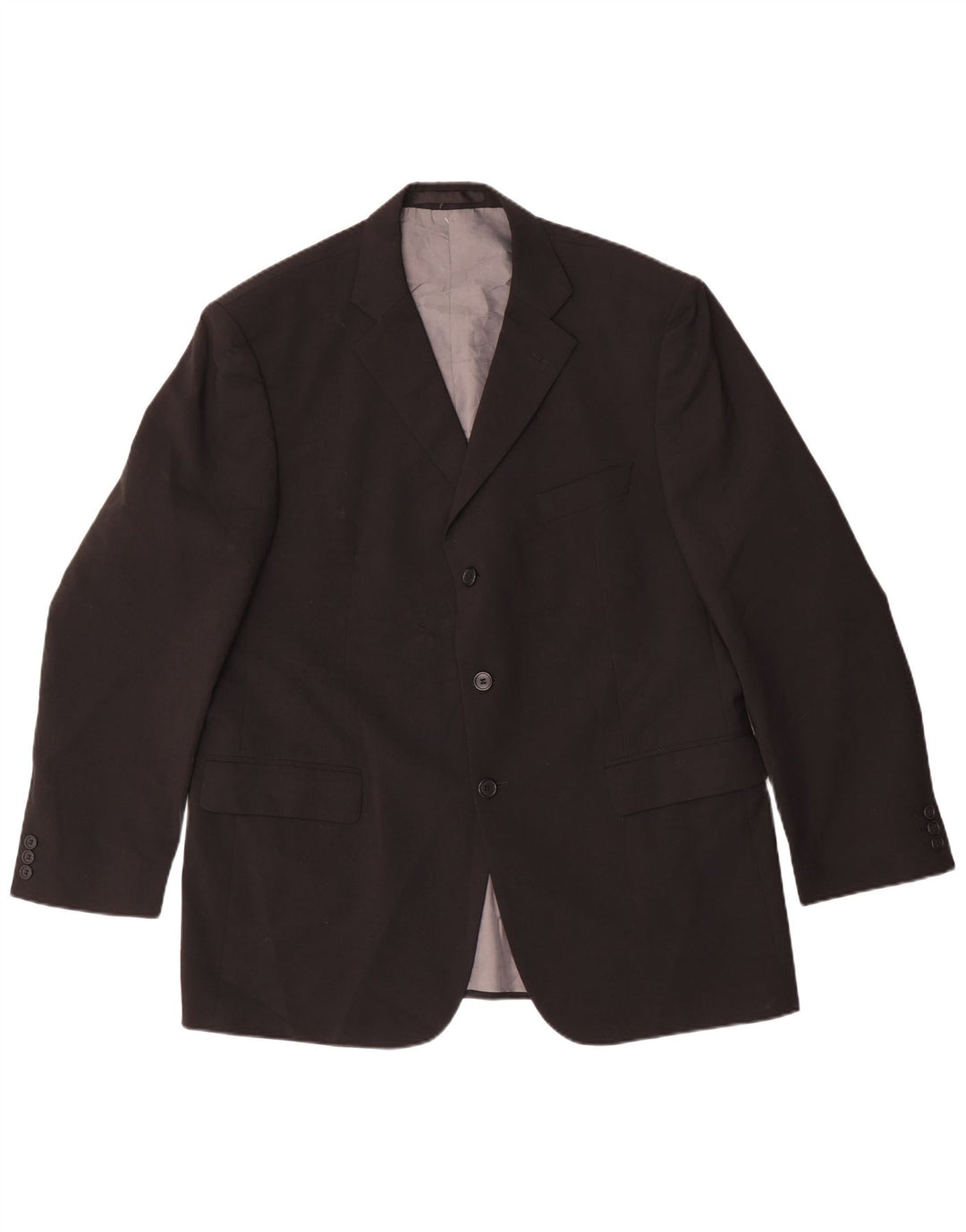 Marks & Spencer Ανδρικό σακάκι σακάκι με 3 κουμπιά UK 44 XL μαύρο πολυεστέρα