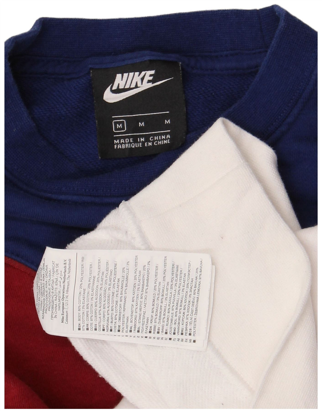 Γυναικείο φούτερ Nike Crop Jumper UK 14 Μεσαίο λευκό βαμβακερό χρώμα