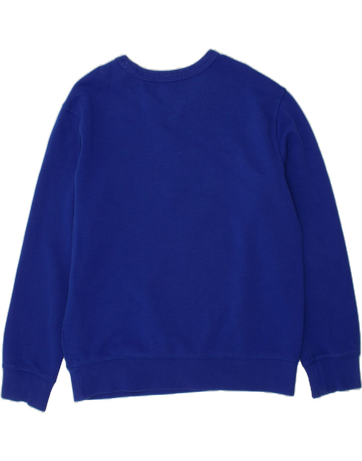 POLO RALPH LAUREN Boys Graphic Sweatshirt Jumper 10-11 Years Medium Blue Vintage Polo Ralph Lauren and Second-Hand Polo Ralph Lauren from Messina Hembry 