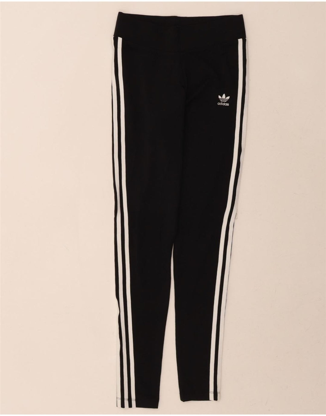 ADIDAS Womens Leggings UK 10 Small Black Cotton Vintage Adidas and Second-Hand Adidas from Messina Hembry 