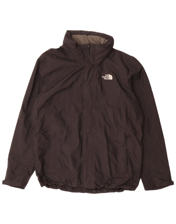The North Face Mens Dryvent Hooded Rain Jacket UK 40 Large Black Nylon