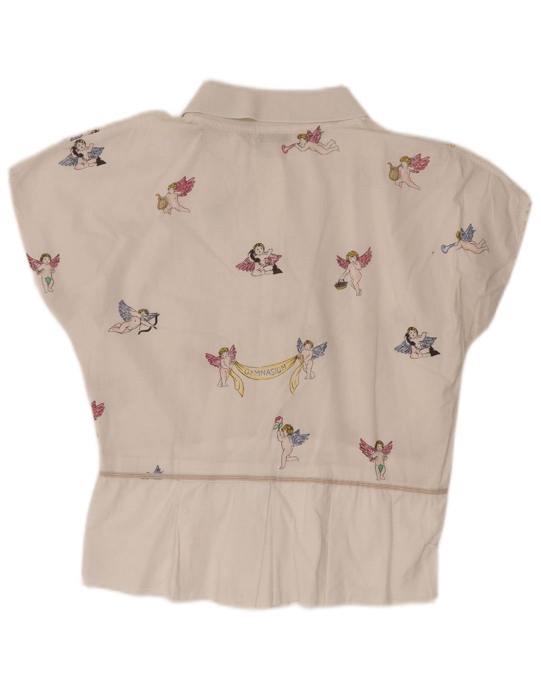 Γυναικεία γραφική μπλούζα GYMNASIUM Top UK 14 Large Off White Βαμβακερή