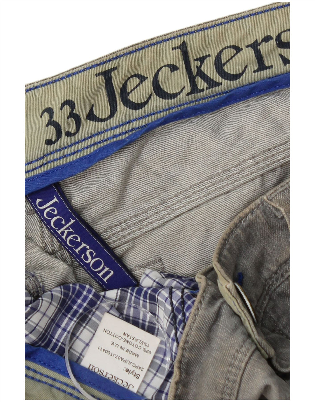 Jeckerson Γυναικείο Slim Jeans W33 L29 Γκρι βαμβακερό