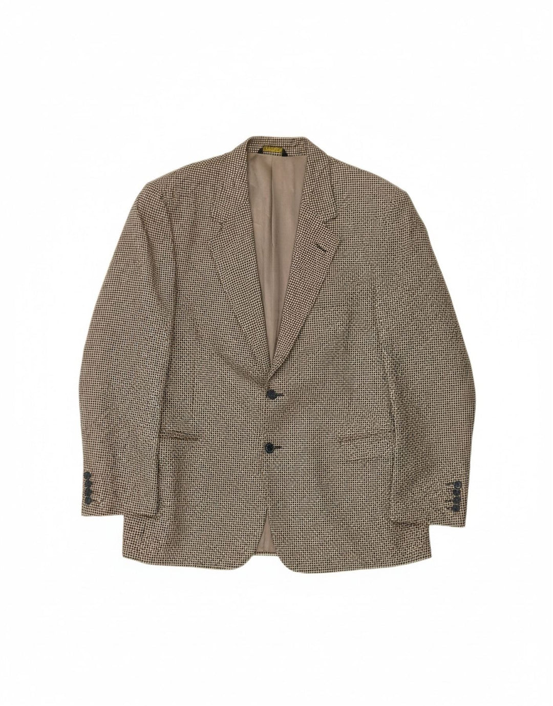 MARLANE Mens 2 Button Blazer Jacket IT 52 XL Grey Houndstooth Vintage Marlane and Second-Hand Marlane from Messina Hembry 