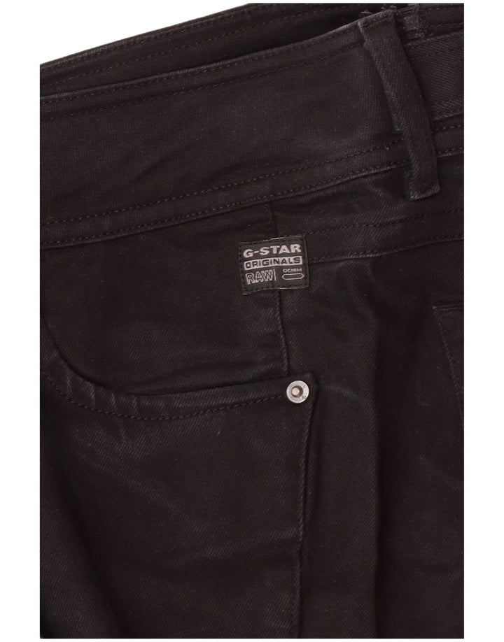G-STAR Womens Straight Jeans W27 L28 Black Cotton