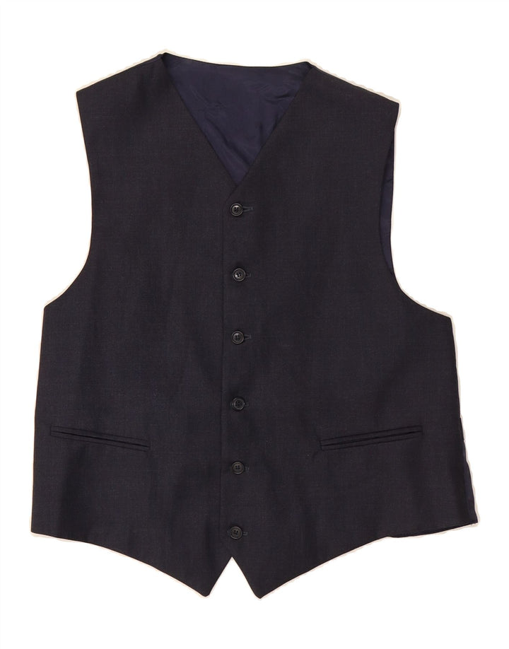 VINTAGE Mens Waistcoat Small Navy Blue Vintage Vintage and Second-Hand Vintage from Messina Hembry 