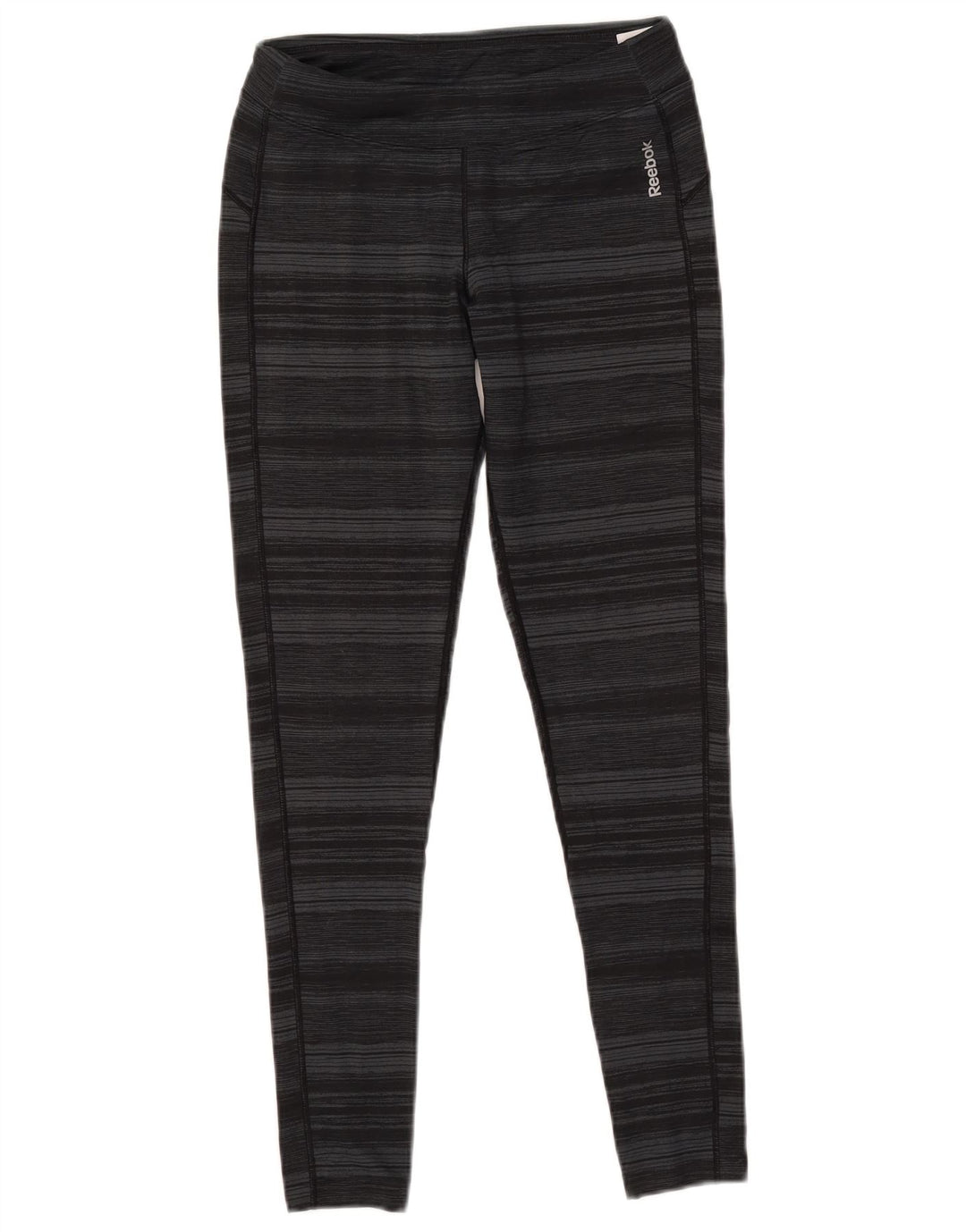 Γυναικείο κολάν REEBOK UK 10 Small Grey Pinstripe Polyester
