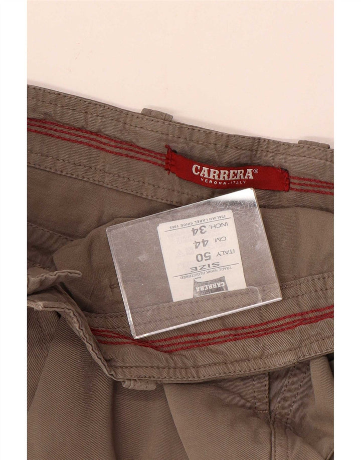 Carrera Ανδρικό σορτς Cargo W34 μεγάλο γκρι βαμβακερό