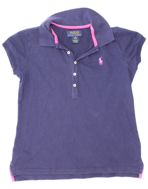 Πόλο Ralph Lauren Κοριτσίστικο Πουκάμισο 8-9 Χρονών Μεσαίου Ναυτικού Βαμβακερό