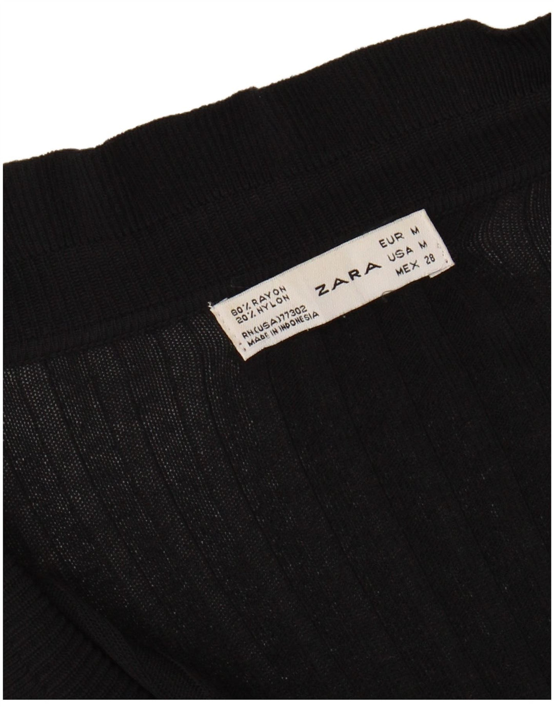 Zara Γυναικεία Ζακέτα Τοπ UK 12 Medium Black