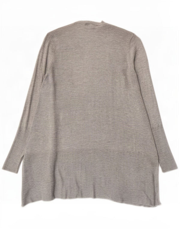 Marks & Spencer Womens Longline Open Cardigan πουλόβερ UK 10 Small Grey